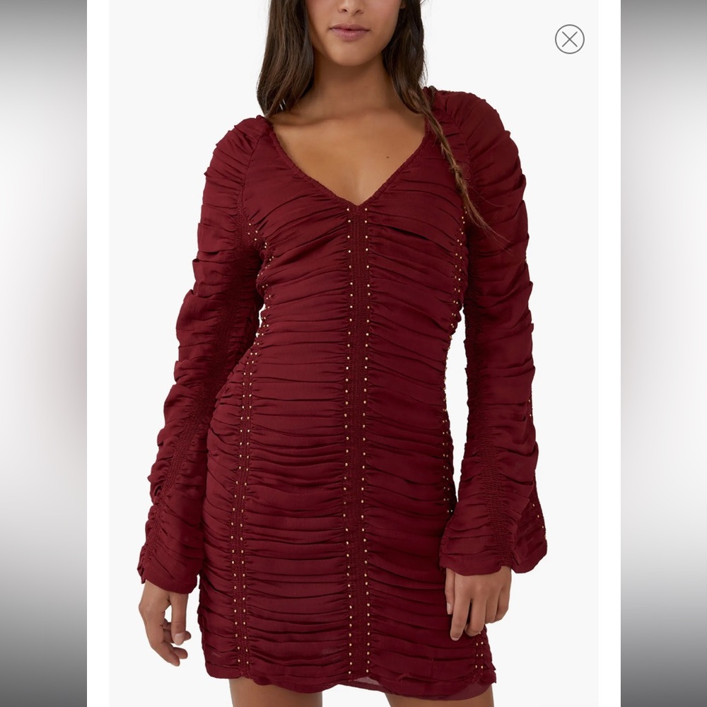 Free People Western Romance Long Sleeve Dress ❤️